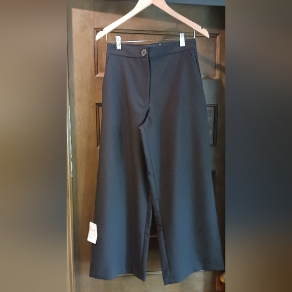 ASOS Design Black Wide-Leg Pants - Picture 1 of 4